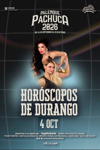 HORÓSCOPOS DE DURANGO / PALENQUE DE PACHUCA - 04 OCT
